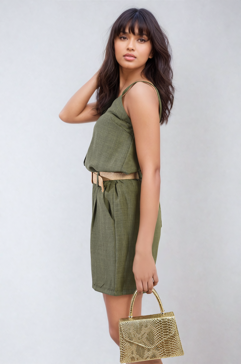 Strappy Button Top - Black River UK