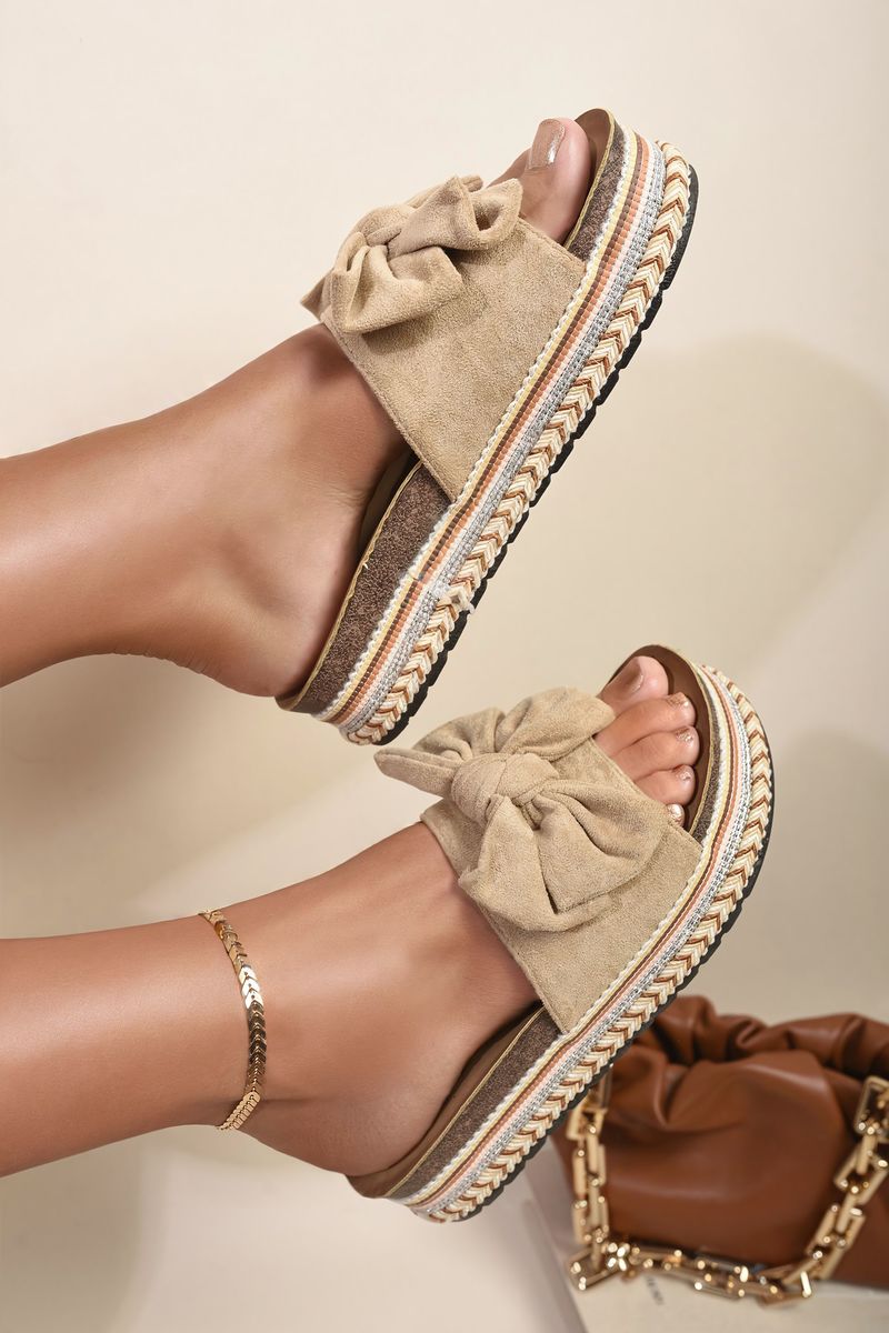 Platform Wedge Heel Sandals - Black River UK