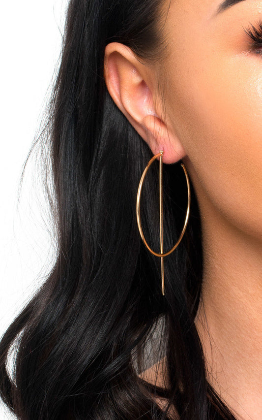 Statement Hoop Earrings - Black River UK
