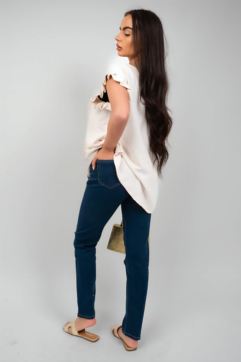 Straight Leg High Waist Jeans