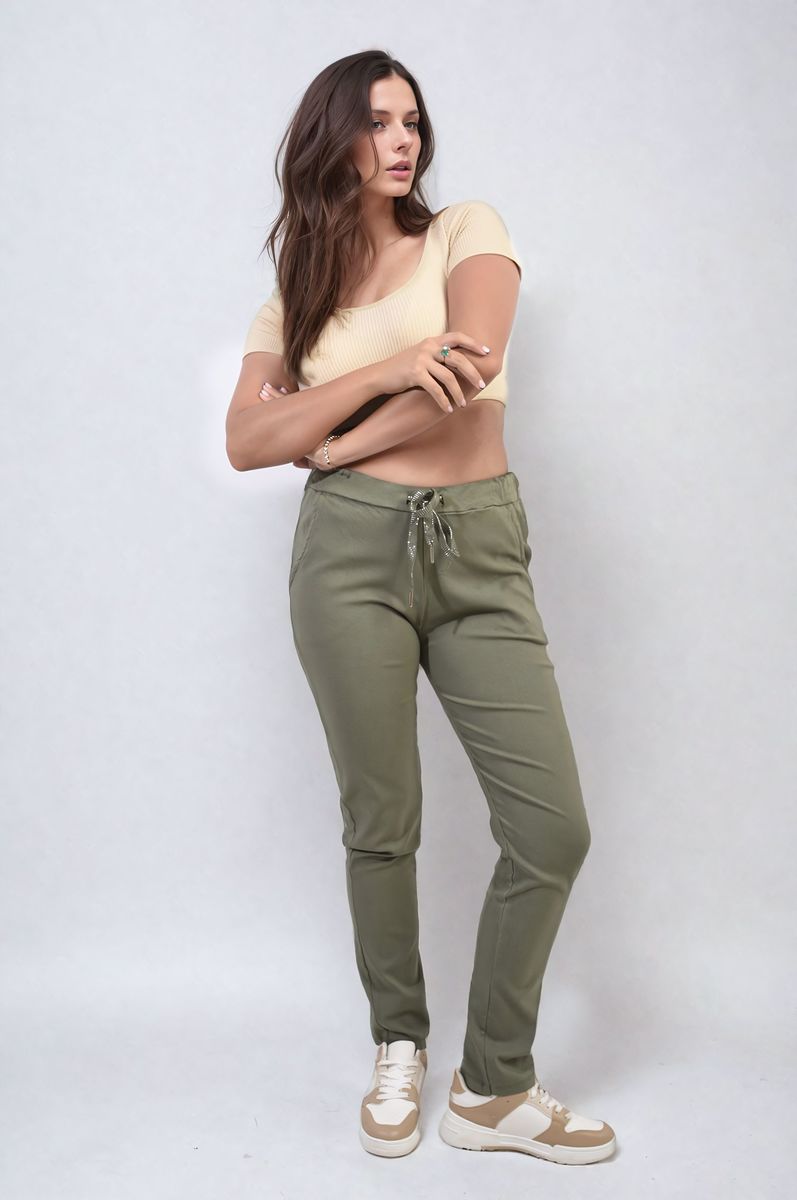 Casual Drawstring Trousers - Black River UK