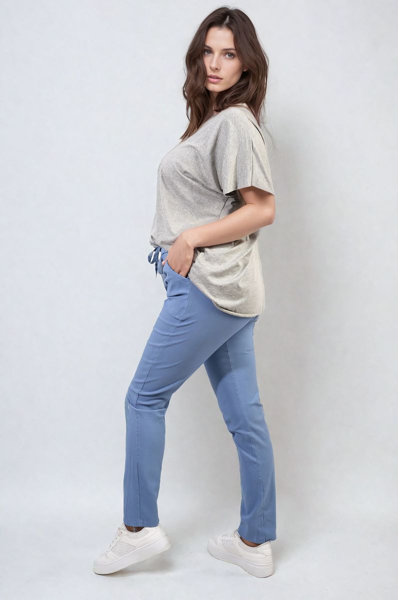 Casual Drawstring Trousers - Black River UK