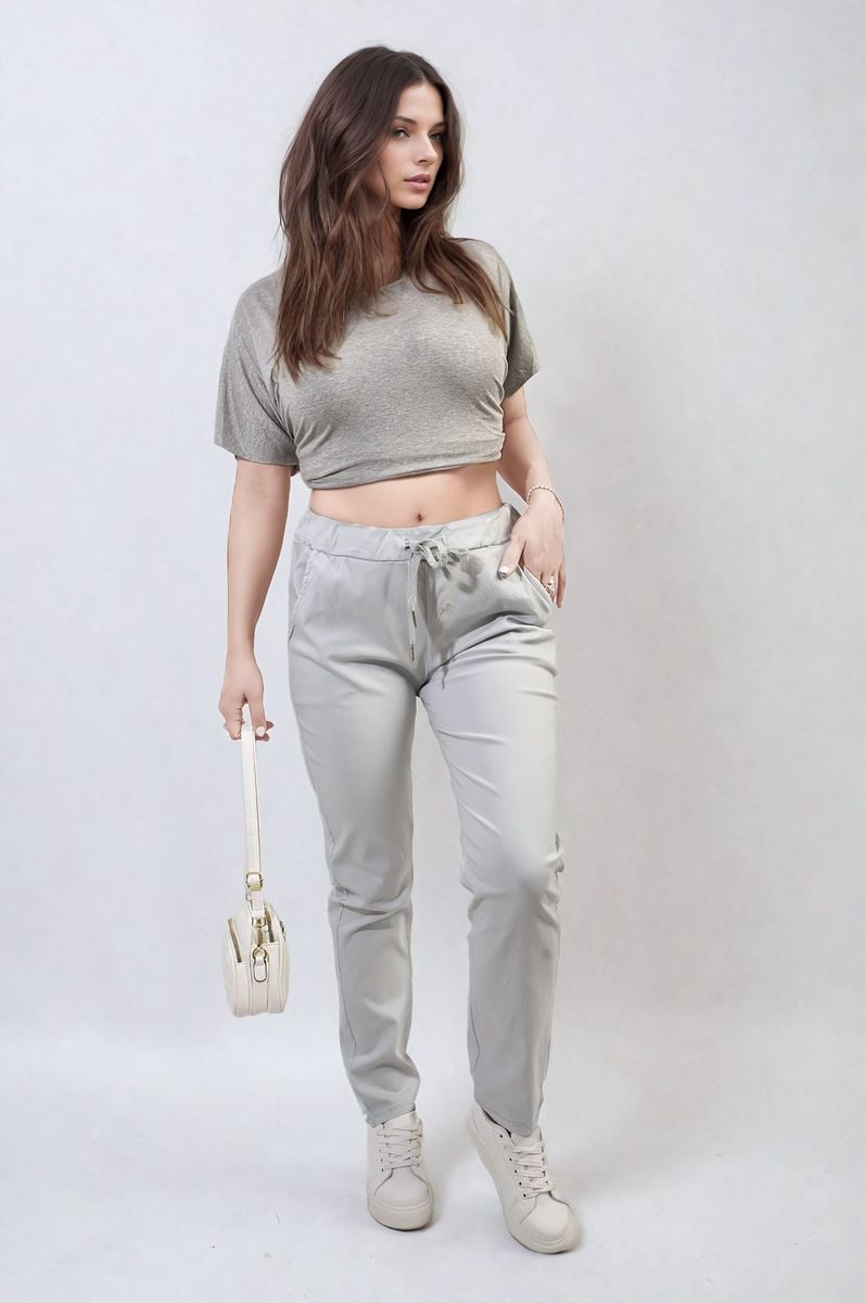 Casual Drawstring Trousers - Black River UK