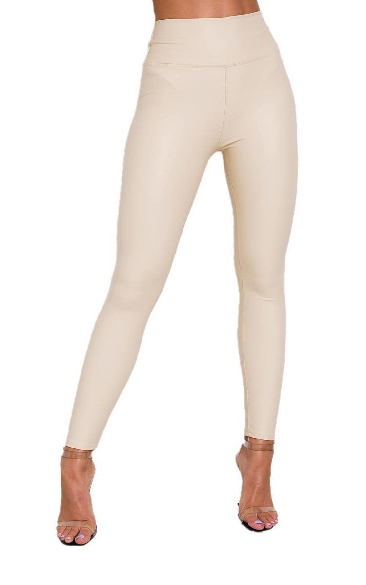Faux Leather Leggings - Black River UK