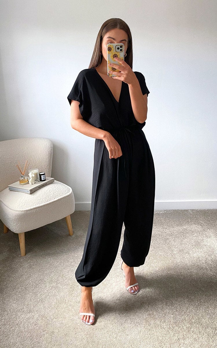 Oversized Jumpsuit - Black River UK