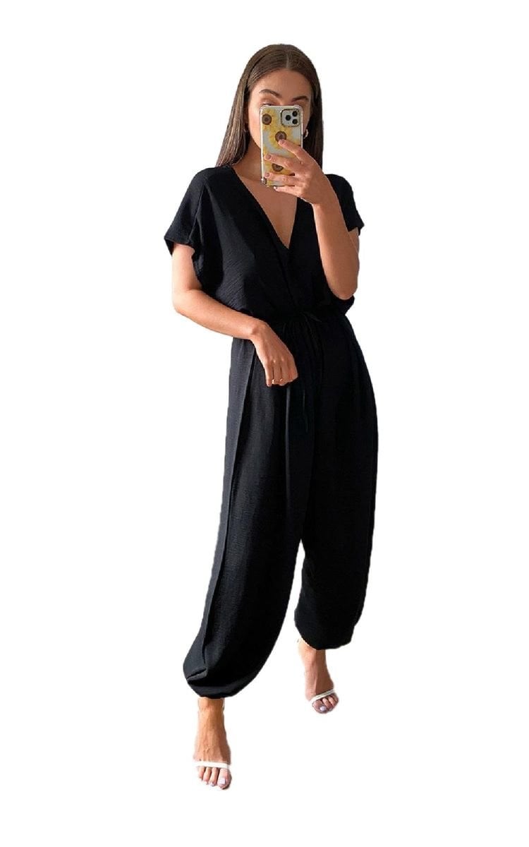 Oversized Jumpsuit - Black River UK