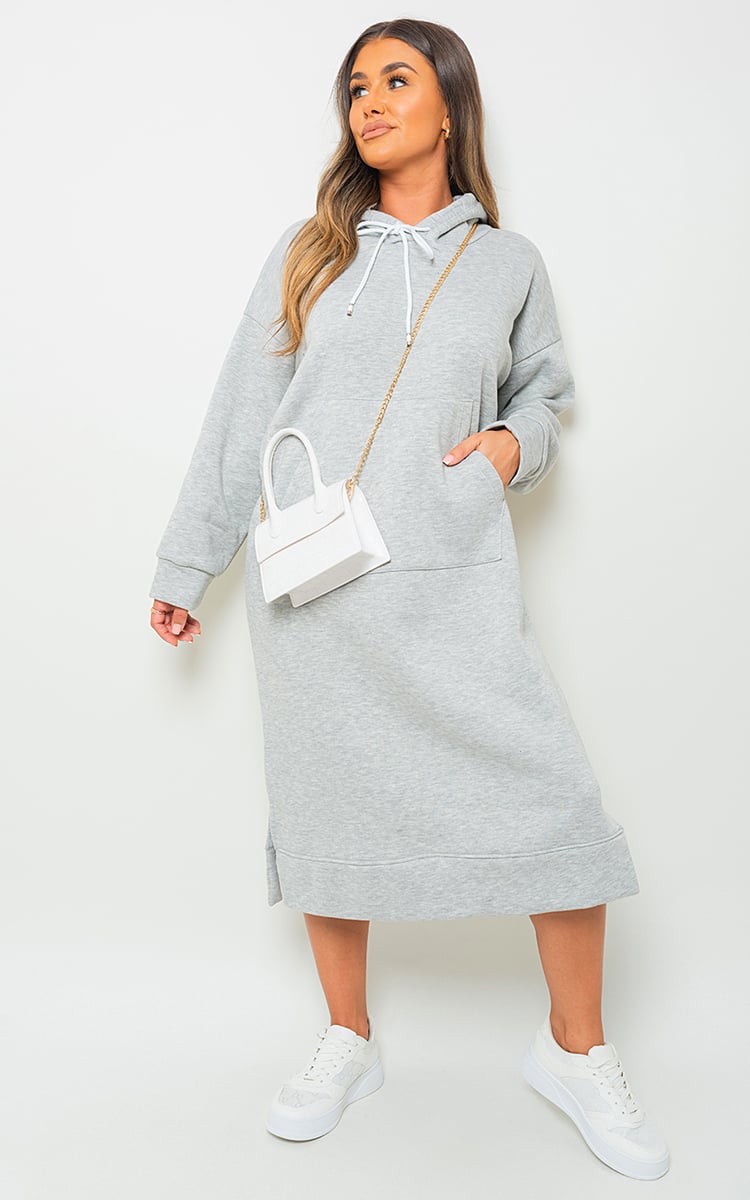 Kangaroo Pocket Long Loose Hoodie - Black River UK