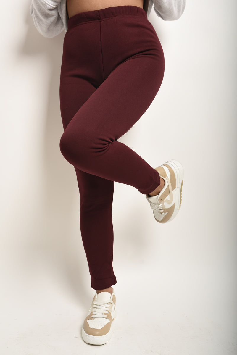 High Waisted Stretch Leggings - Black River UK
