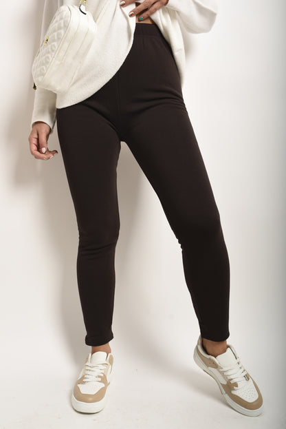 High Waisted Stretch Leggings - Black River UK