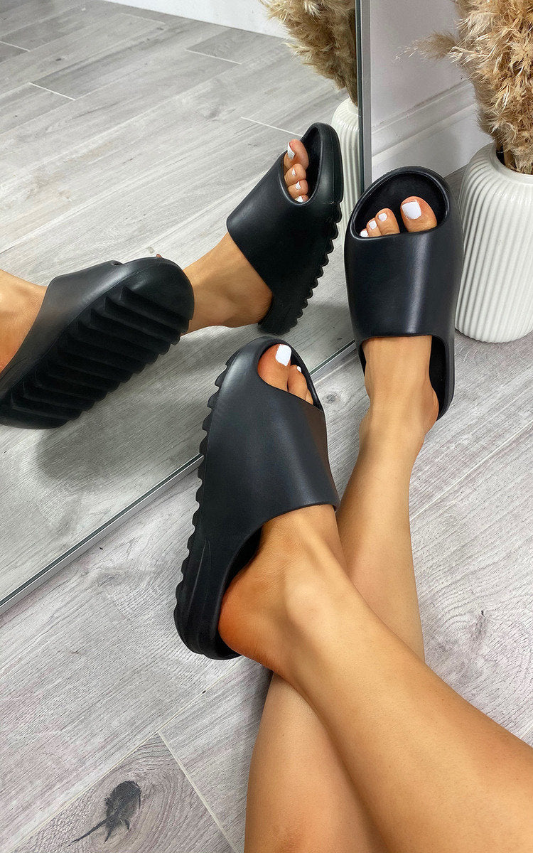 Slip On Sandals - Black River UK