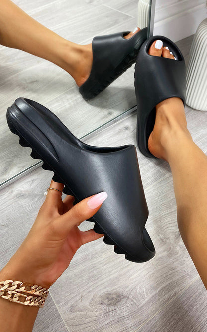 Slip On Sandals - Black River UK
