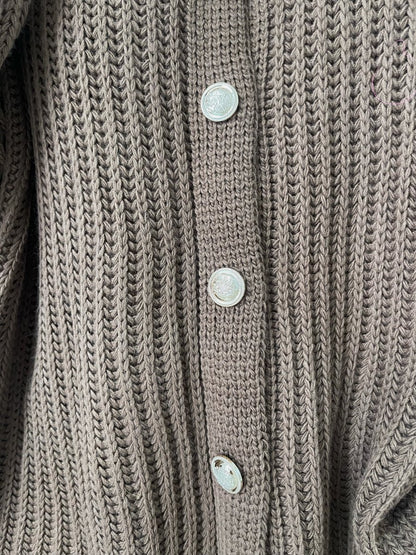 Oversized Chunky Knitted Top - Black River UK