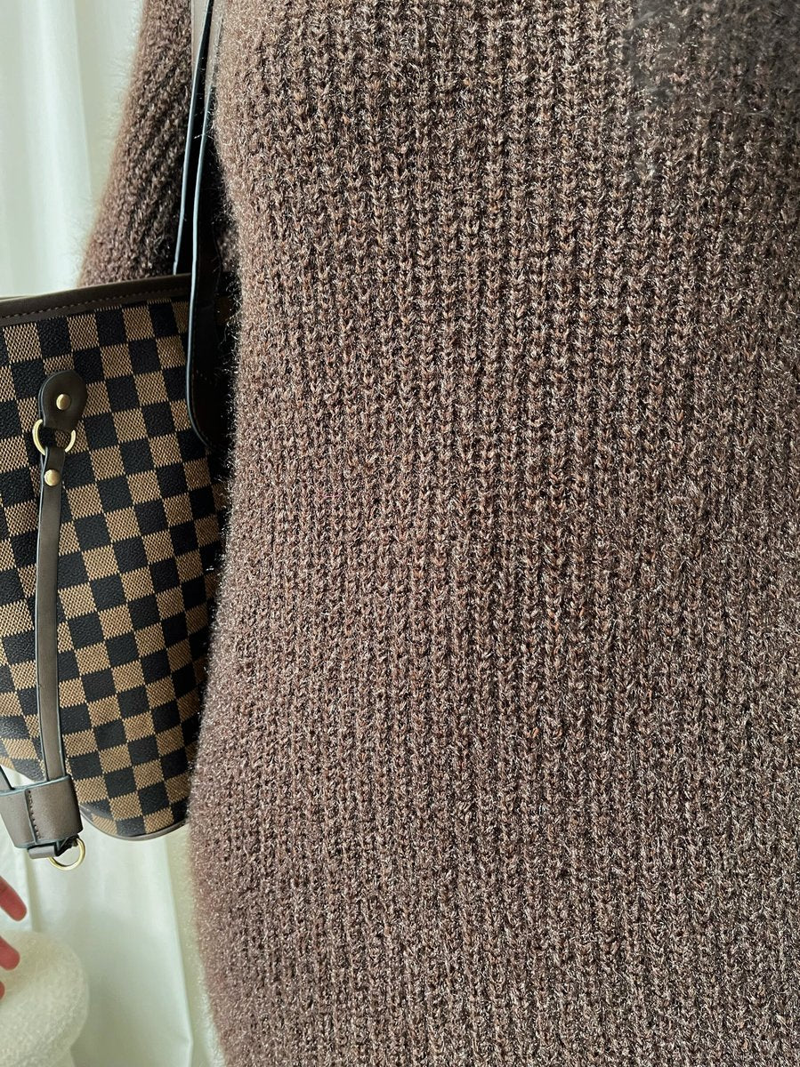 Chunky Roll Neck Knitted Jumper - Black River UK
