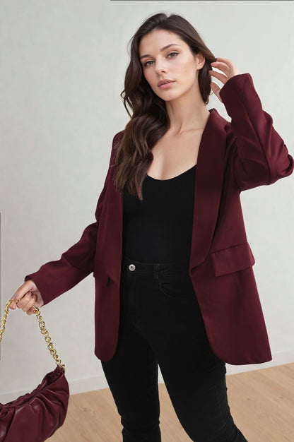 Leopard Print Blazer Jacket - Black River UK