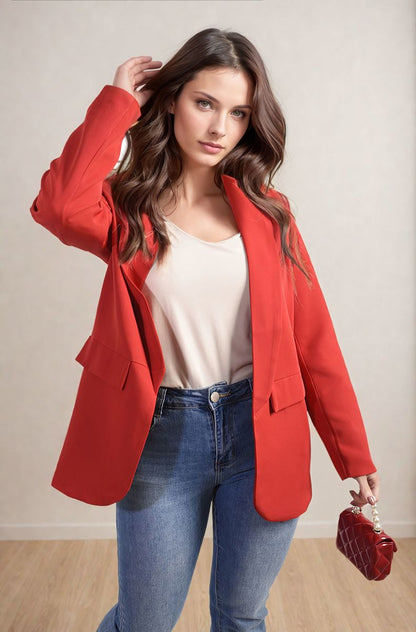 Leopard Print Blazer Jacket - Black River UK