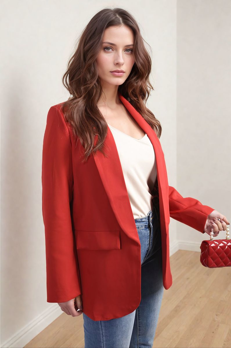 Leopard Print Blazer Jacket - Black River UK