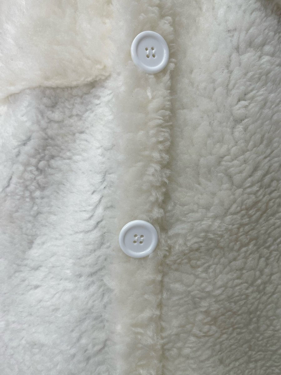 Button Down Collared Winter Coat Jacket - Black River UK
