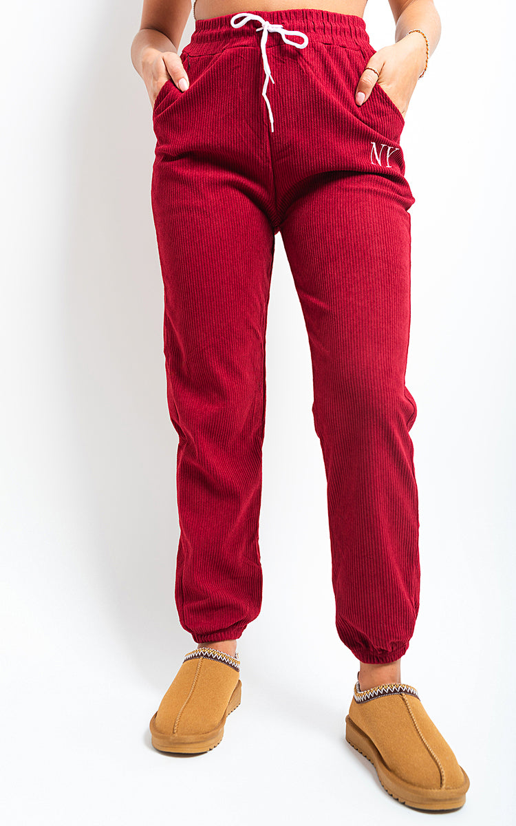 High Waisted Drawstring Trouser with Pockets - Black River UK