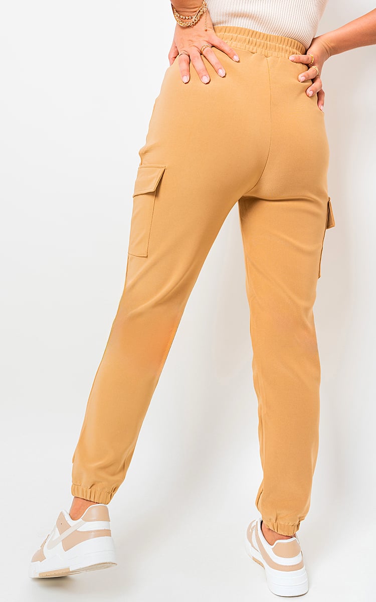 Size Frankie Cargo Pocket Trouser with Drawstring - Black River UK