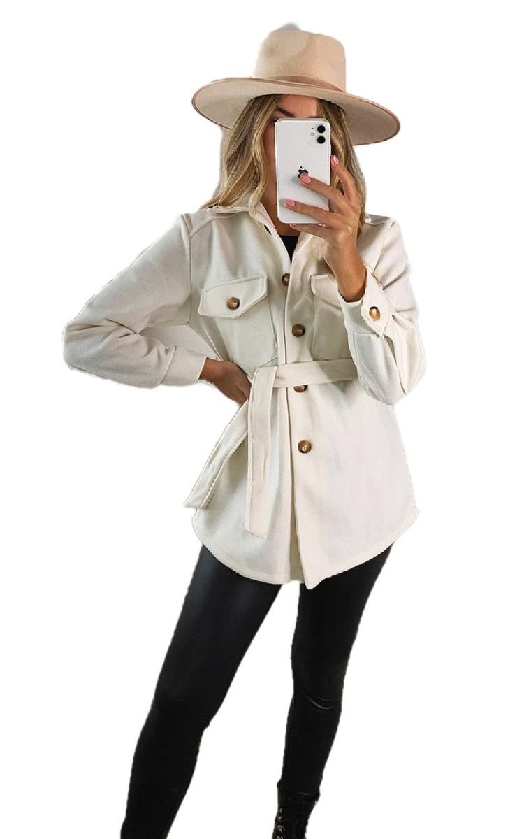 Belted Shacket - Black River UK