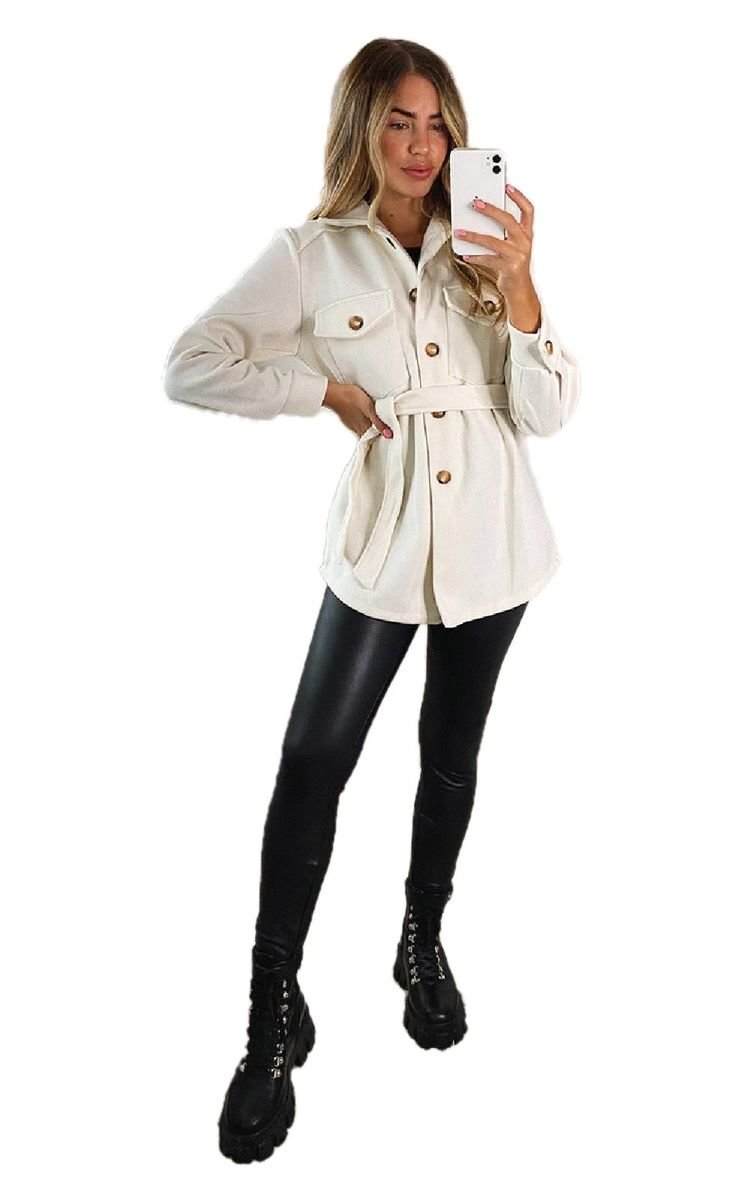 Belted Shacket - Black River UK