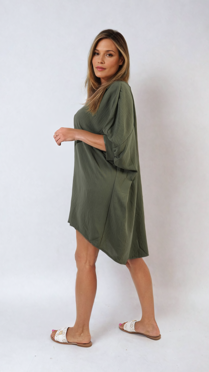 Balloon Sleeve Oversized Top - Black River UK