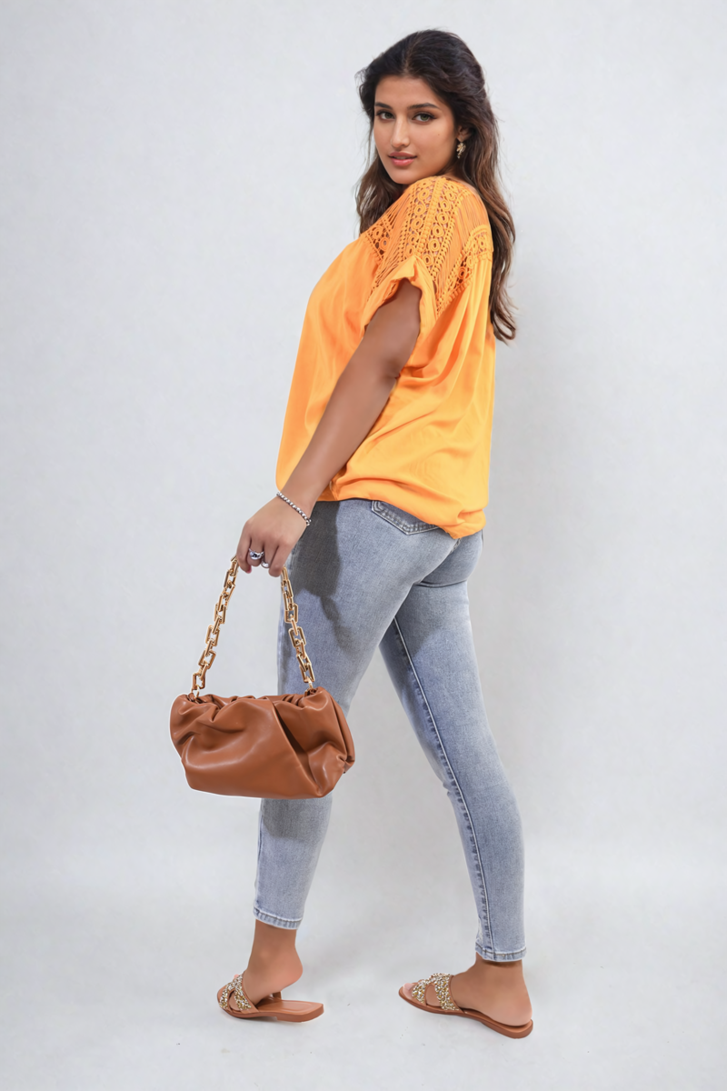 Distressed High Waisted Jeans - Black River UK