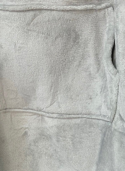 Oversized Fluffy Winter Blanket Hoodie - Black River UK
