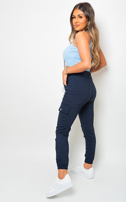 Pocket Side Cargo Trouser - Black River UK