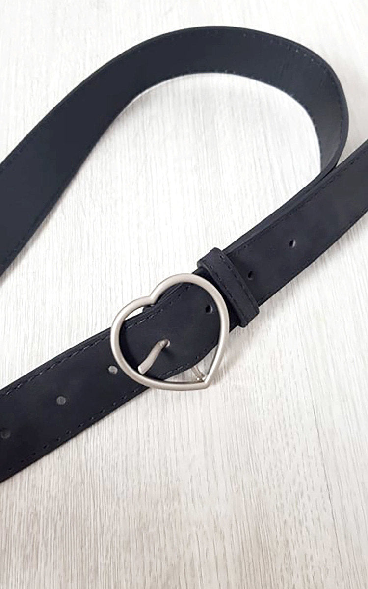 Heart Detail Belt - Black River UK