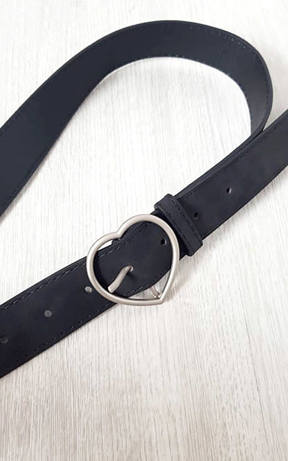Heart Detail Belt - Black River UK