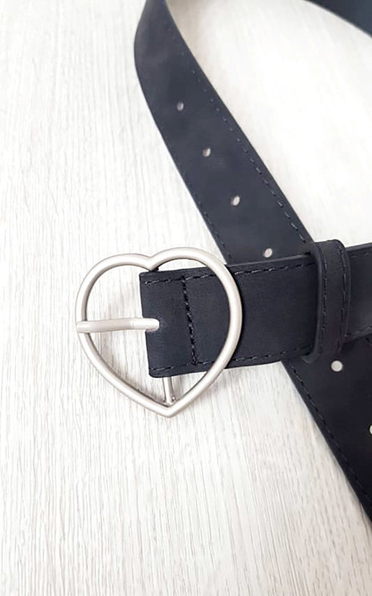 Heart Detail Belt - Black River UK
