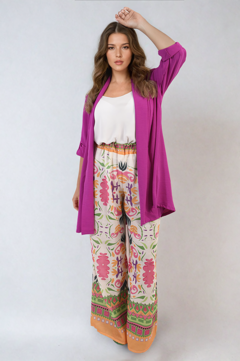Open Front Roll Up Sleeve Cardigan - Black River UK