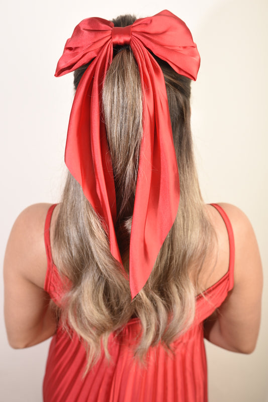 Elegant Big Bow Hair Clips - Black River UK