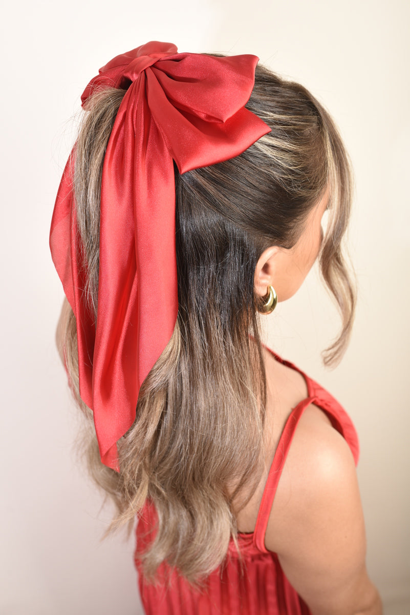 Elegant Big Bow Hair Clips - Black River UK