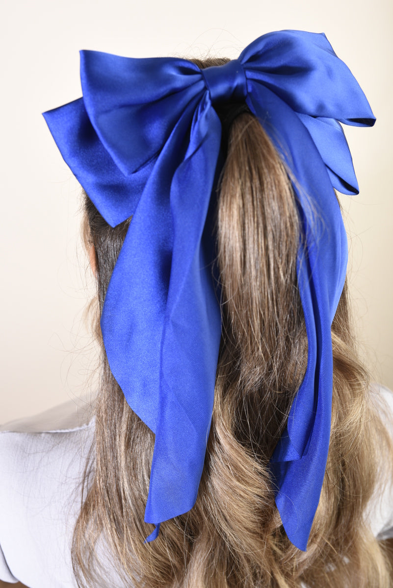 Elegant Big Bow Hair Clips - Black River UK