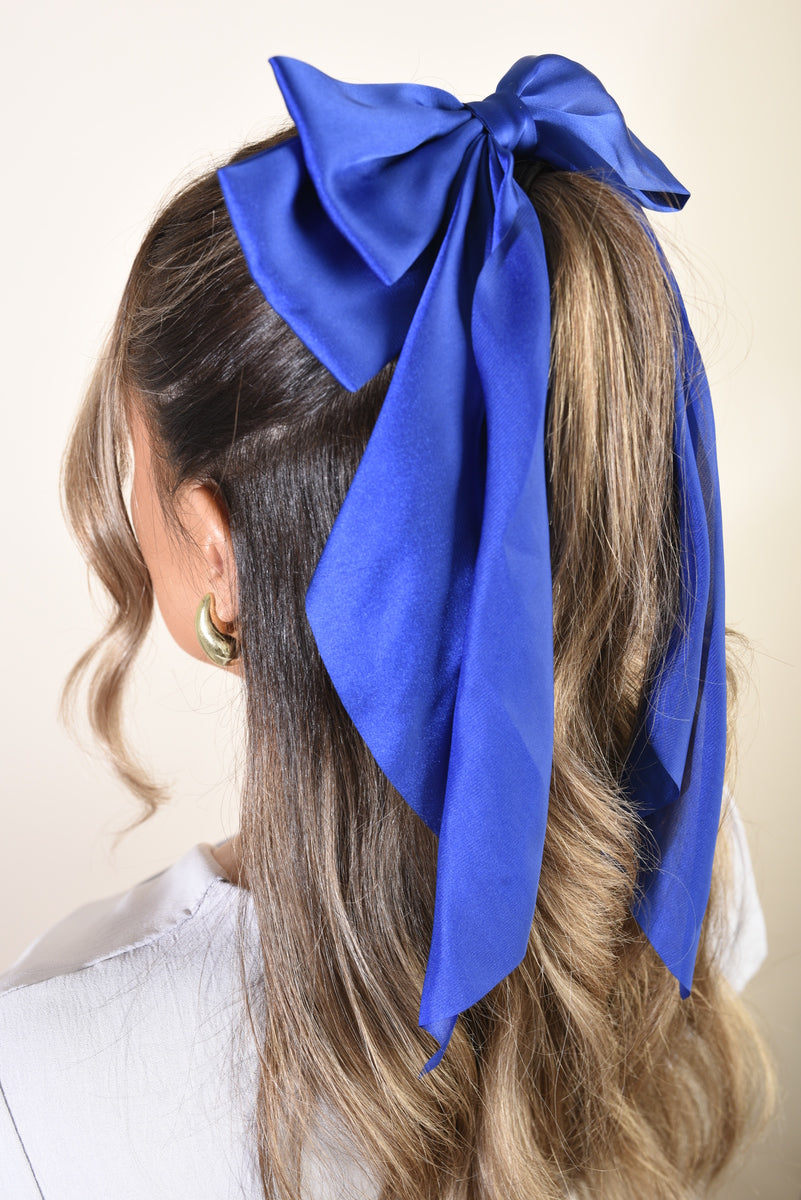 Elegant Big Bow Hair Clips - Black River UK