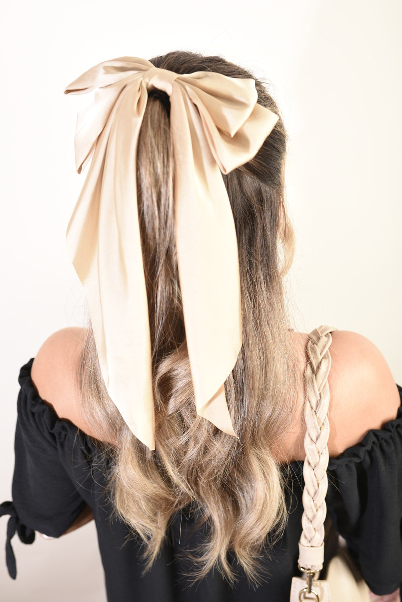 Elegant Big Bow Hair Clips - Black River UK