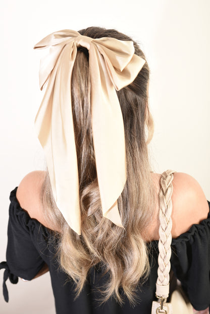 Elegant Big Bow Hair Clips - Black River UK