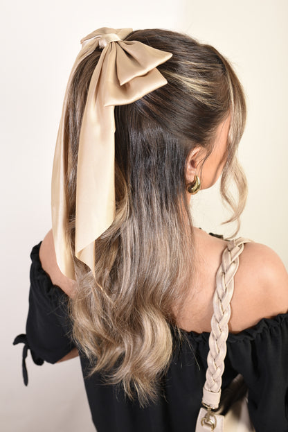 Elegant Big Bow Hair Clips - Black River UK