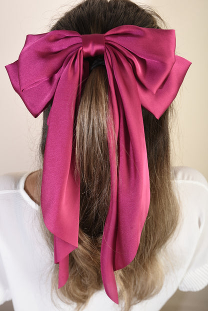 Elegant Big Bow Hair Clips - Black River UK