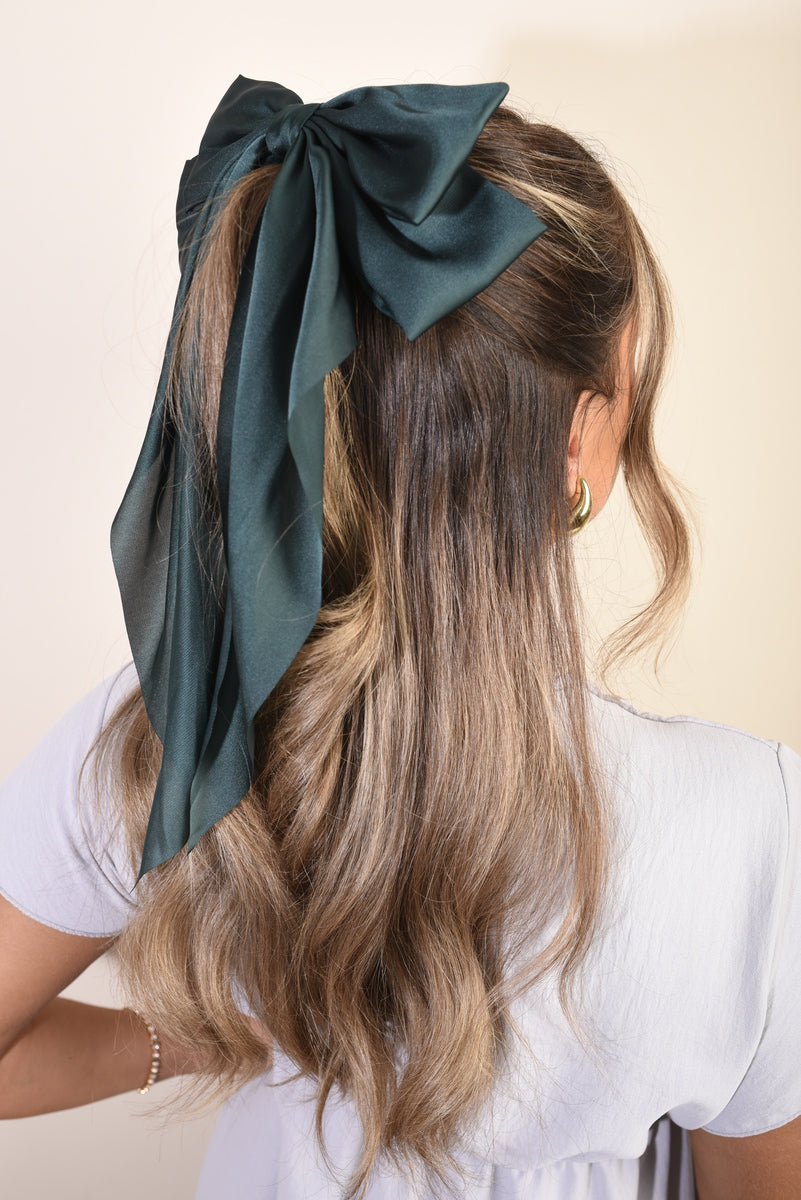 Elegant Big Bow Hair Clips - Black River UK