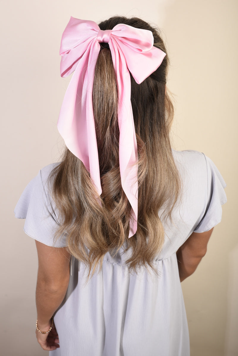 Elegant Big Bow Hair Clips - Black River UK